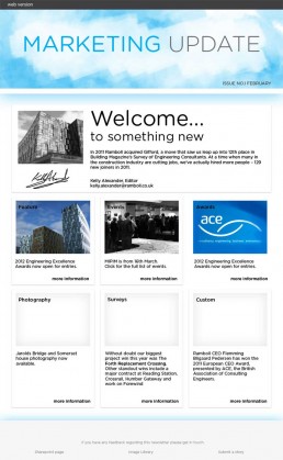 Marketing newsletter - concept
