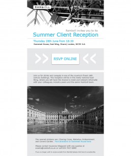 Somerset House Email Invitation - browser