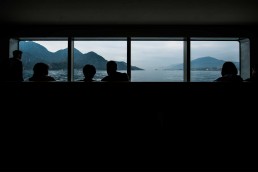 Miyajima island from ferry